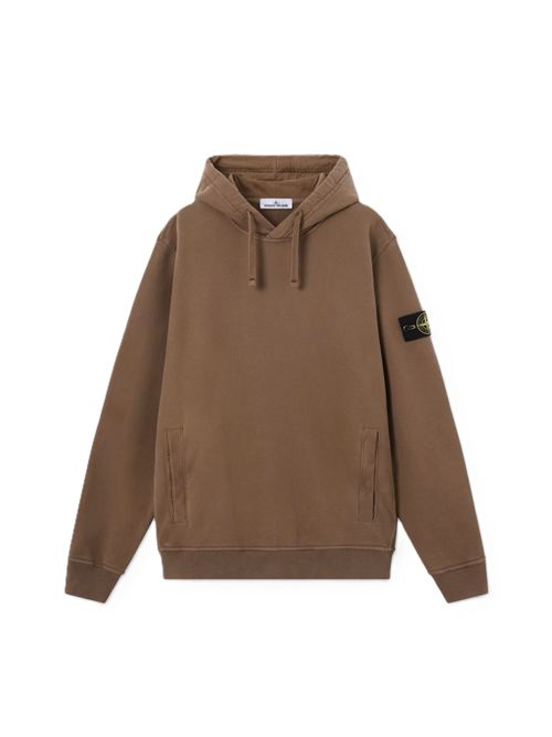 BRUSHED ORGANIC COTTON FLEECE Stone Island | L2S15 6100048 S0A20V007C UMBER